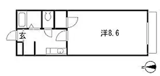 グランドゥール木元【302号室】の間取り