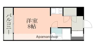 トーカンマンション山下町【1105号室】の間取り