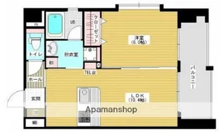 レジデンス光・上之園【5階】の間取り