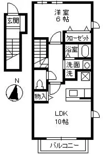 グランフィオーレA【2階】の間取り