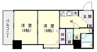 リードIN南郡元【10-F号室】の間取り