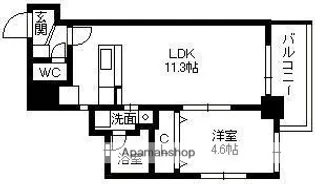 鹿児島県鹿児島市荒田1丁目【マンション】の間取り