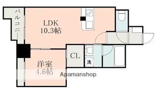 鹿児島県鹿児島市荒田1丁目【マンション】の間取り