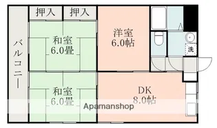 マンション クラウド【2階】の間取り