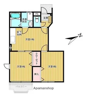 クレストール久保【103号室】の間取り