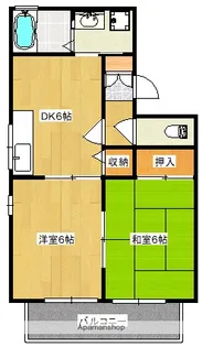 Uハウス桜ヶ丘【2階】の間取り