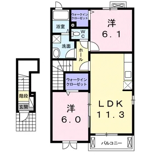 ネオ レジデンス サンリット【2階】の間取り