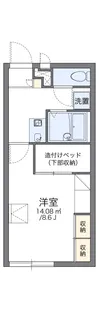 レオパレス舞鶴【107号室】の間取り