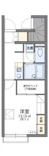 レオパレスポラリス【103号室】の間取り