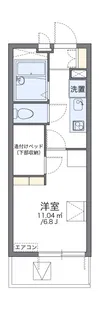 レオパレス薩摩プロヴァンス【4階】の間取り