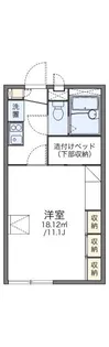 レオパレスM.I十日町【202号室】の間取り