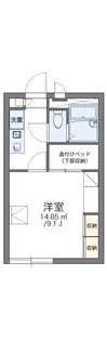 レオパレスフォーレント【203号室】の間取り