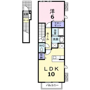 アビタシオンA【2階】の間取り