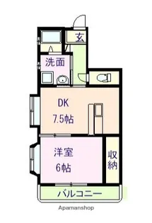 アメニティパレスTABATA【501号室】の間取り