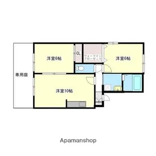 モンリベルテ【1階】の間取り