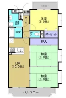スカイヒル・K【3階】の間取り