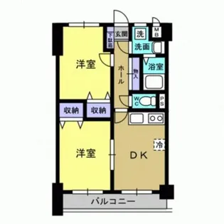 グリーンコート力【3階】の間取り