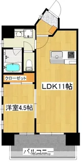 ロータス下荒田【3階】の間取り