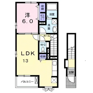 シャロッツ【2階】の間取り