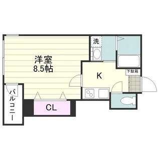 サン・ラクーアビル【0302号室】の間取り