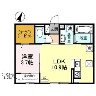 メゾンシトロン【102号室】の間取り