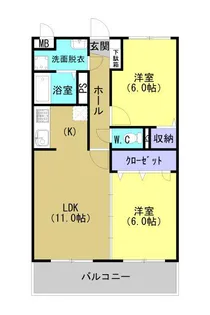 コーポラス21【303号室】の間取り