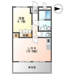 スモールガーデン 巧【1階】の間取り