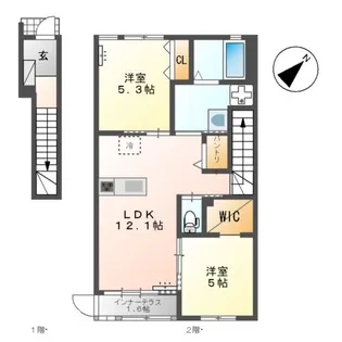 スターライズ【2階】の間取り