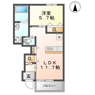LE GRAND Y【1階】の間取り