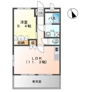 レイクレアⅡ【1階】の間取り