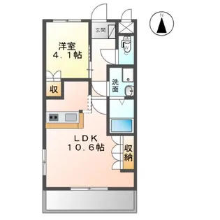 ネリヤ・カナヤ【106号室】の間取り