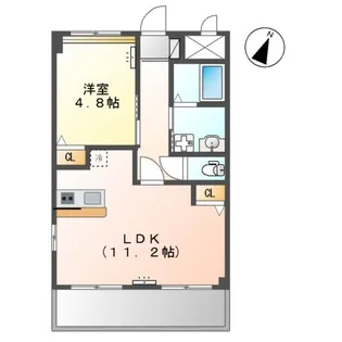 SUN HILLS M&Y【105号室】の間取り
