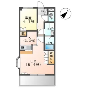 クレシア【2階】の間取り