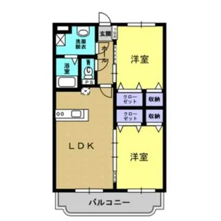 マンション皇宙【2階】の間取り