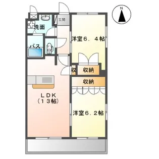 グリーンヒルズ慶【201号室】の間取り