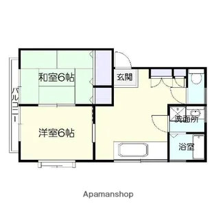 ミラドール大明【1階】の間取り