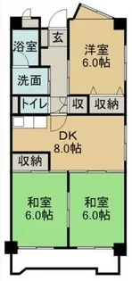 アマランス西田【0503号室】の間取り