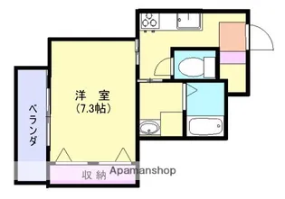 アドバンス南林寺【4階】の間取り