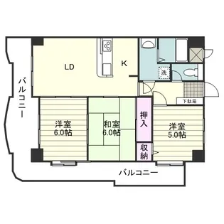 トーカンマンション平之町【0801号室】の間取り