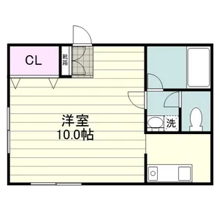 城山コーポ出会い坂【0101号室】の間取り