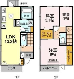 シャルムY【101号室】の間取り