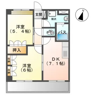グランデューCHIYO【203号室】の間取り
