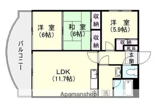サンモール【3階】の間取り