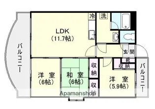 サンモール【2階】の間取り