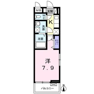 ヒルサイド ビュー【2階】の間取り