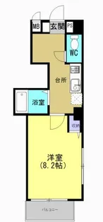 フォレスト優【4階】の間取り