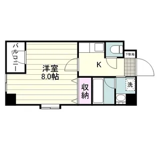 アンソレイエ鴨池【0405号室】の間取り