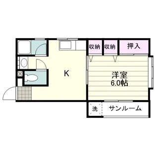 サンハイツこば【0103号室】の間取り