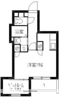 M’Z鴨池Ⅱ【101号室】の間取り