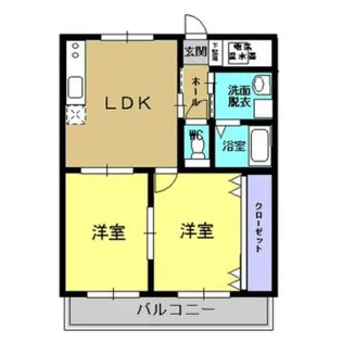 ユーミーあんず【1階】の間取り